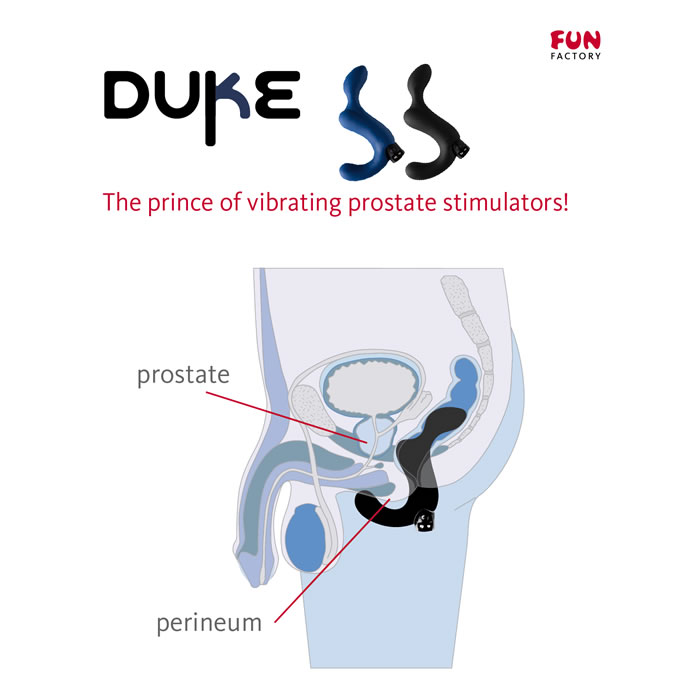 Stymulator prostaty FUN FACTORY DUKE, czarny